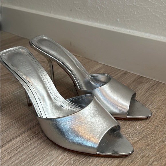 Schutz Silver Heels - Picture 2 of 3